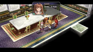 Estelle shows her "unmentionables" to friends (and Olivier) - Trails in the Sky SC