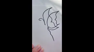 How to draw butterfly trick#art#song#youtube#diy#shorts#love#video #trending#cartoon