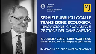 Servizi pubblici locali e transizione ecologica. Innovazione, circolarità e gestione del cambiamento