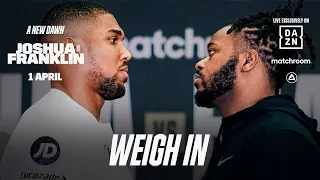 Anthony Joshua vs. Jermaine Franklin Weigh In Livestream