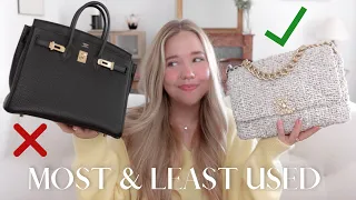 MY MOST USED & LEAST USED LUXURY HANDBAGS OF 2022 | MY REGRETS, MY FAVORITES & THE MOST PRACTICAL