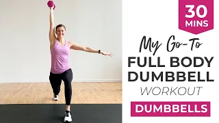 35-Minute Home Workout: FULL BODY Strength + HIIT Dumbbell Workout | The Best Workout for Women