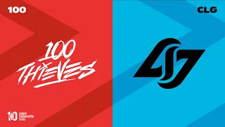 100 vs. CLG - Week 1 Day 2 | LCS Spring Split | 100 Thieves vs. Counter Logic Gaming (2022)