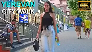 (4K)YEREVAN Virtual Walking Tour | 09.07.2023 | +28 °C | ЕРЕВАН