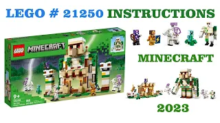 LEGO 21250 Instructions / Minecraft / The Iron Golem Fortress