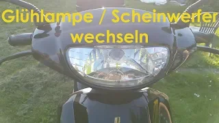 Glühlampe / Scheinwerfer wechseln 4 Takt Chinaroller JINLUN | PimpMyRoller