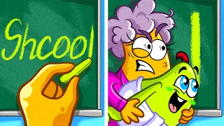 OMG! Pears Went To A School! Cheating Tricks, Funny Situations, Relatable Facts By Pear Vlogs