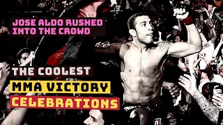 The Coolest MMA Victory Celebrations | Jose Aldo Rushed into the Crowd