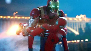 Iron Man Saves Spider-Man Scene - (Hindi) | Spider-Man Homecoming (2017) Movieclip In 4K