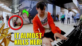 When I Play Johnny B Goode & Great Balls of Fire on Shopping Mall Piano | Cole Lam