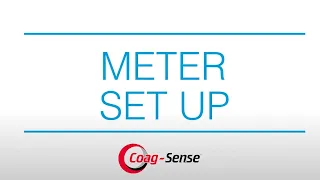 Coag-Sense® PT/INR Monitoring System Set-up