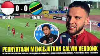 🔴TEGAS & BERANI !! Calvin Verdonk Malah BICARA BEGINI Usai Laga Uji Coba Indonesia vs Tanzania (0-0)