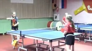 Table tennis. Буторина Екатерина (г. Тобольск) - Шкуро Лидия (г. Екатеринбург)