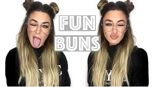 How to FunBuns half up half down with Bellami hair extensions