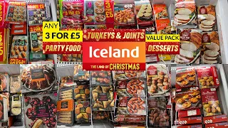 CHRISTMAS PARTY, PLATTERS, TURKEYS & DESSERTS FOOD AT ICELAND DEC 2022 | ICELAND | TRAVELANDSHOP