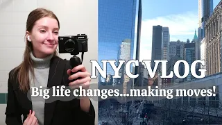 Fresh start, NEW JOB, life updates, help me pick my FIRST DAY outfit! NYC Vlog 2022