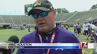 East Carolina football holds first spring scrimmage