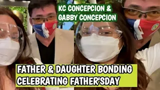 FATHER & DAUGHTER KC CONCEPCION & GABBY CONCEPCION CELEBRATING A FATHER'S DAY