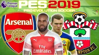 Arsenal vs Southampton Prediction | English Premier League 24th Feb | PES 2019 Gameplay