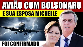 AVIÃO com JAIR BOLSONARO e sua esposa MICHELLE BOLSONARO e a volta ao Brasil com recado a Lula