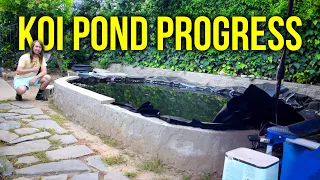 Koi Pond Build Continued