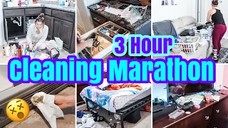 *HUGE* 3 HOUR CLEANING MARATHON 2024 | SPEED CLEAN WITH ME | MESSY HOUSE DEEP CLEAN, & DECLUTTER