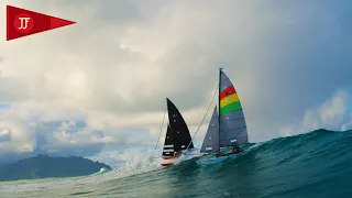 Hobie crash with Travis and Jamie