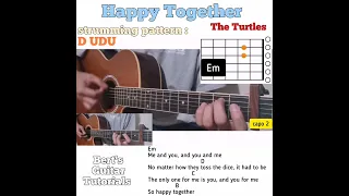 Happy Together - The Turtles guitar chords w/ lyrics & strumming tutorial