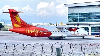 ATR 72-500 (Fire Fly) Arrival & Departure. @Penang International Airport. #malaysia #atr72