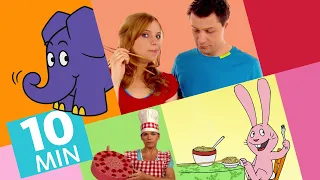 Hallo Elefant - Anke backt einen Pfannkuchen &  Mit Stäbchen essen | Der Elefant | WDR