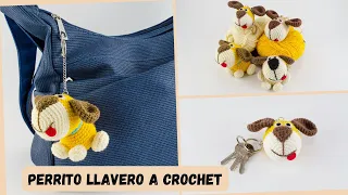 🇪🇸Perro Llavero A Crochet Tutorial/Amigurumi Perrito Llavero/Llavero A Crochet Paso a Paso Con Audio