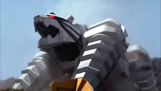 Tiger Zord and Tiger Drill Megazord Debut Fight | Power Rangers Samurai | Power Rangers Official
