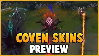 All New COVEN SKINS - LeBlanc, Morgana, Zyra (League of Legends)