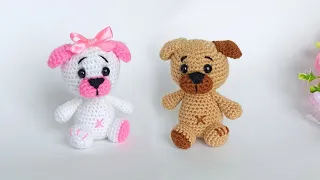 Incredibly simple ☀❤ How to crochet a little puppy. Dog puppy crochet