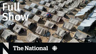 CBC News: The National | Gaza aid, Electronics snooping, At Issue