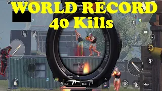 New World Record in PUBG by Serial Hunter | 40 kills against squad in TDM