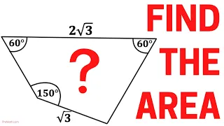 Find  the Area of the Quadrilateral | Important Geometry skills explained | Fun Olympiad