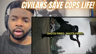 Brit Reacts To GOOD SAMARITANS SAVE COPS FROM AN ACTIVE SHOOTER!