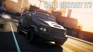 CAN I DESTROY THE SWAT VAN? | Need for Speed Most Wanted 2012