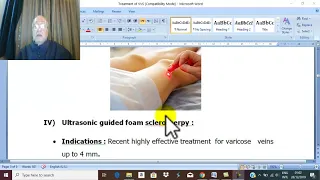 Venous Disorders in English 14 ( Varicose veins , treatment 1 ) , by Dr.Wahdan