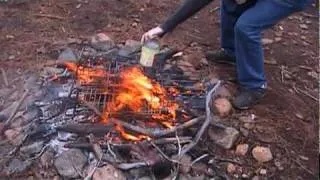 Canned Food Exploding in a Fire