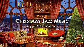 Christmas Jazz Instrumental Music with Fireplace Ambience to Relax 🔥 Christmas Background Music