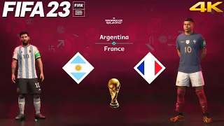 FIFA 23 - Argentina vs. France - FIFA World Cup Qatar Final | PS5™ Gameplay [4K 60FPS] Next Gen