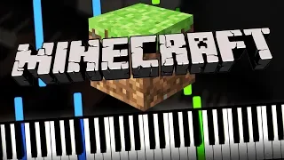 Minecraft - Theme Song (C418 - Sweden Soundtrack by Torby Brand) Piano Tutorial (Sheet Music + midi)