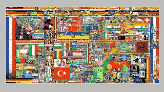 Time lapse de la Pixel War reddit Place 2023