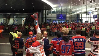 Edmonton Oilers vs. Calgary Flames - Game 4 - "Let's Go Oilers" Chant!