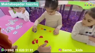 Məktəbəqədər hazırlıq.Məntiq dərsi.Tiamo Kids Dahi Uşaqlar Mərkəzi.