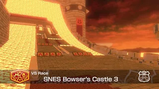 SNES Bowser's Castle 3 in Mario kart 8 deluxe