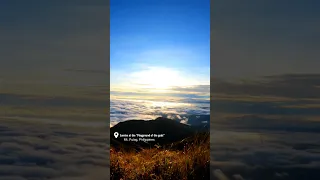 SUNRISE in HEAVEN - Mt. Pulag Sea of Clouds Timelapse [Hiking 2022] #shorts