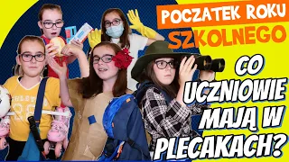 POCZĄTEK ROKU SZKOLNEGO. CO UCZNIOWIE MAJĄ W PLECAKACH? #fikimikiagatkiimoniki